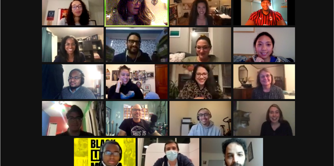 PIF Fellows and mentors in Zoom meeting