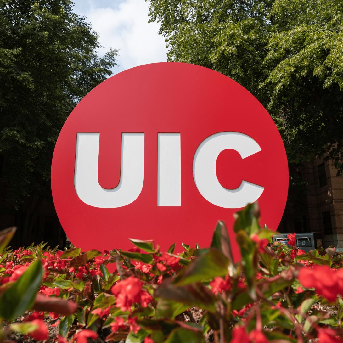 UIC dot in summer landscaping